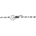 Tracker Boat Decal Pro Guide V16 Black White by Tracker