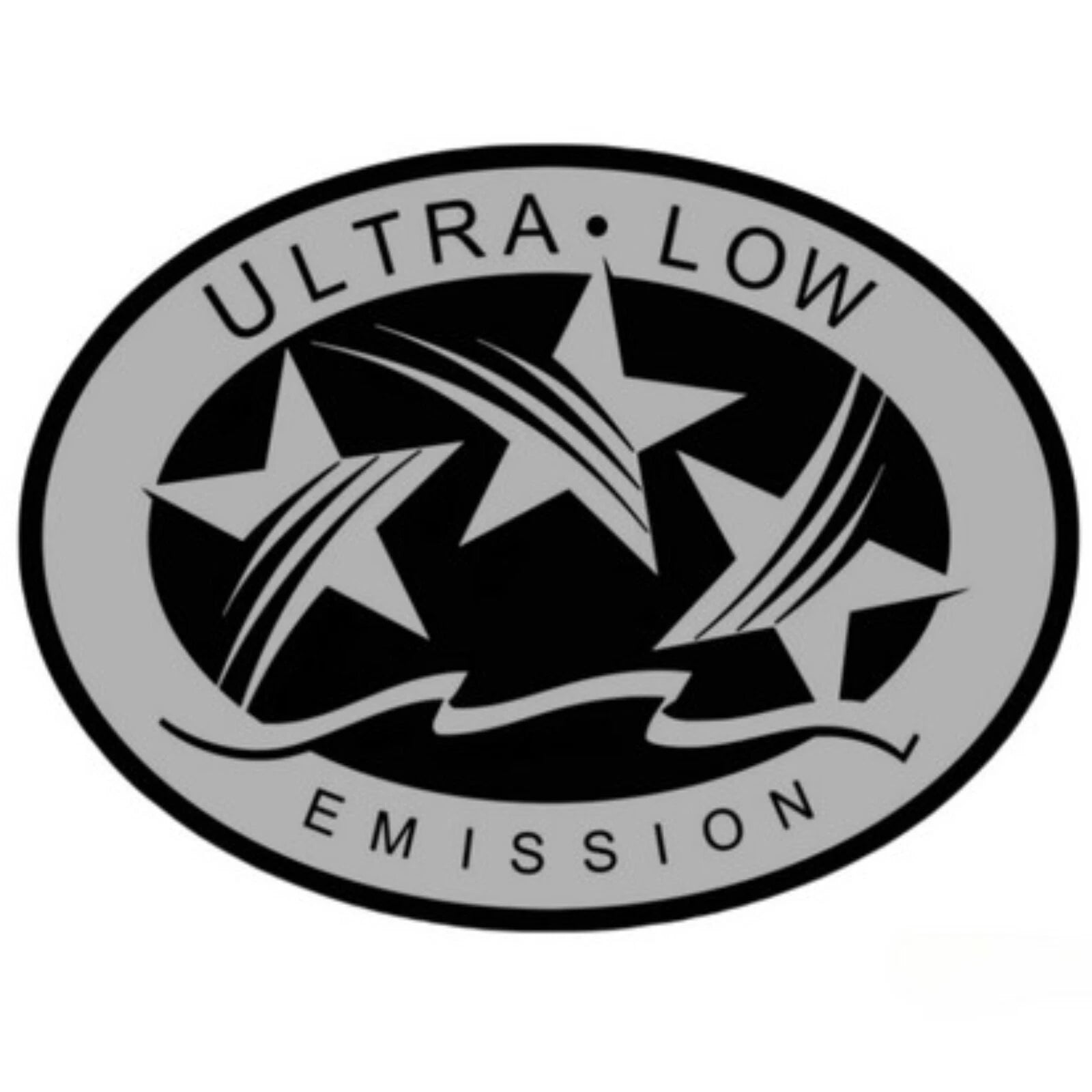 Ultra Low Emission 3 Star Silver Sticker For