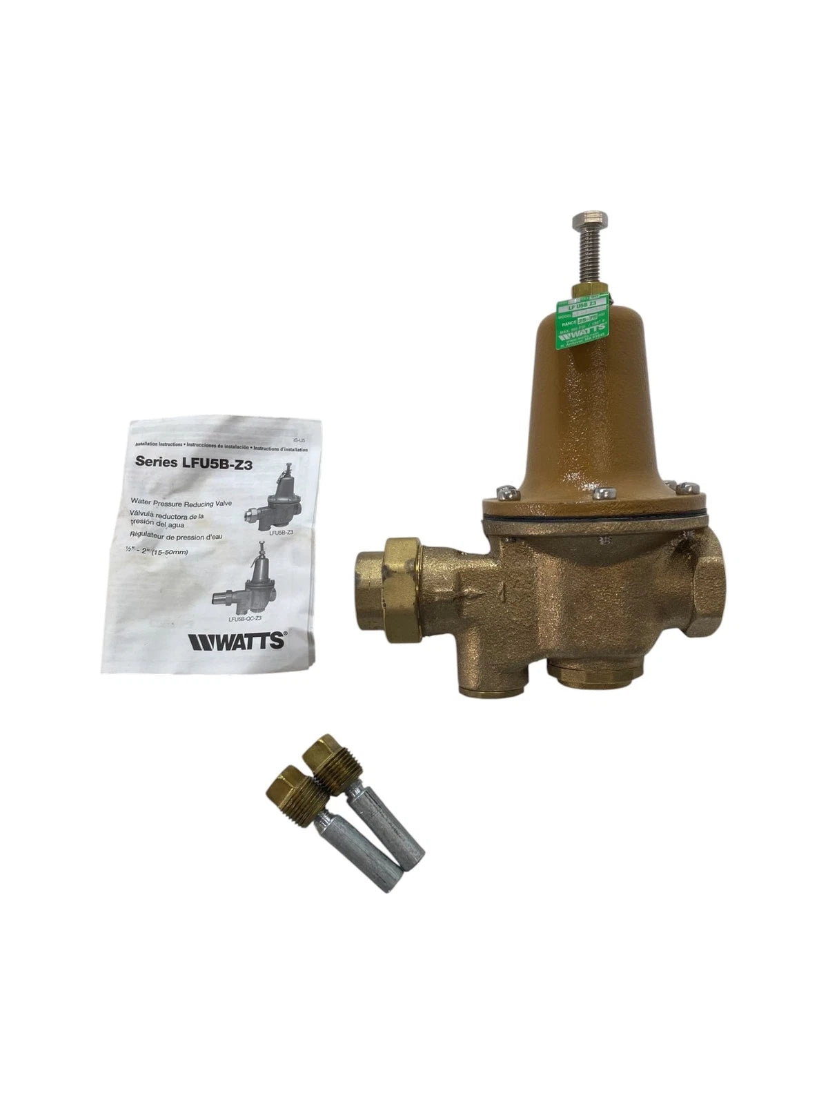 Watts Lfu5b-z3, Water Pressure Reducing Valve-thd | Hook & Hull Co