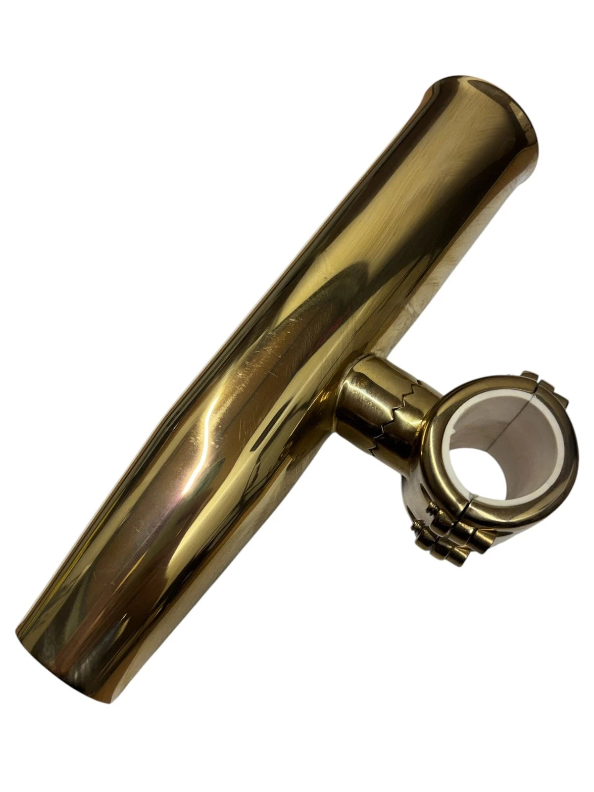 Tigress Gold Ss Adjustable Rod Holder For 1 3/8 In Od Pipe Horizontal
