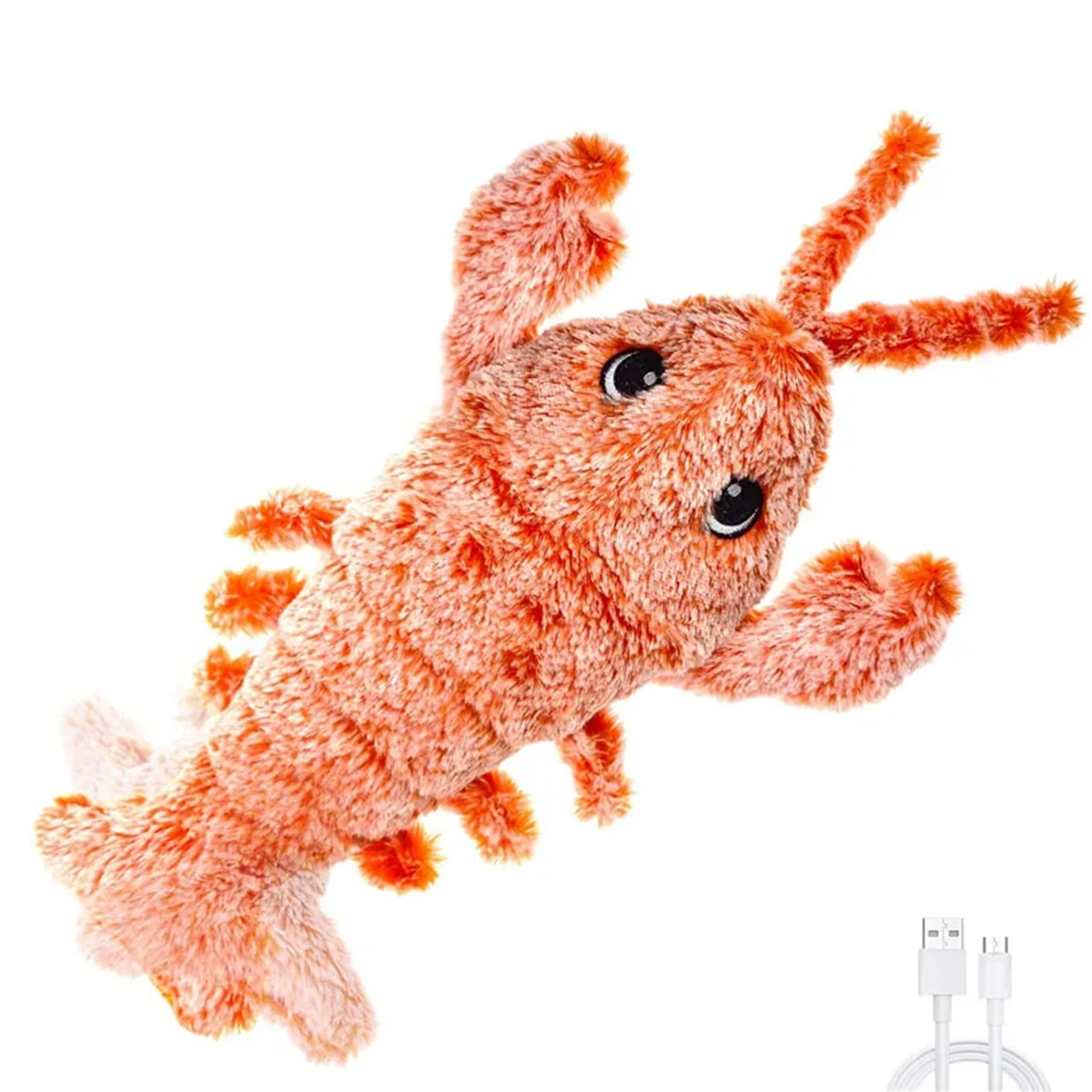 High Quality Shrimp Moving Toy With Usb Power Cable For Dog Cat Kid
