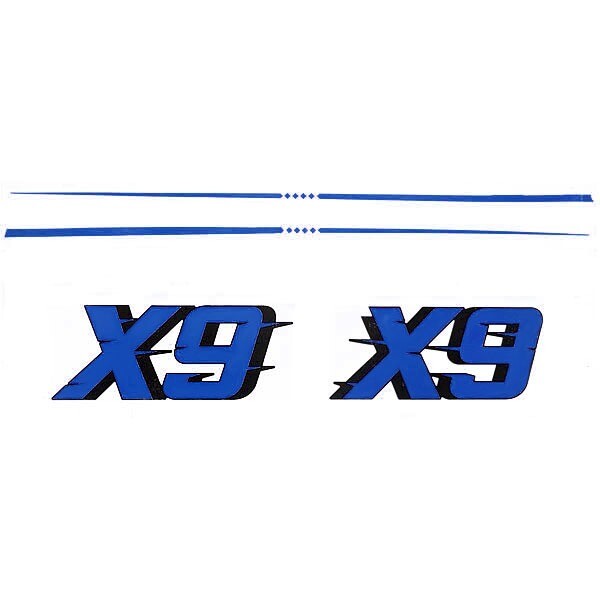 MasterCraft Boat Raised Decals X-9 Blue by MasterCraft