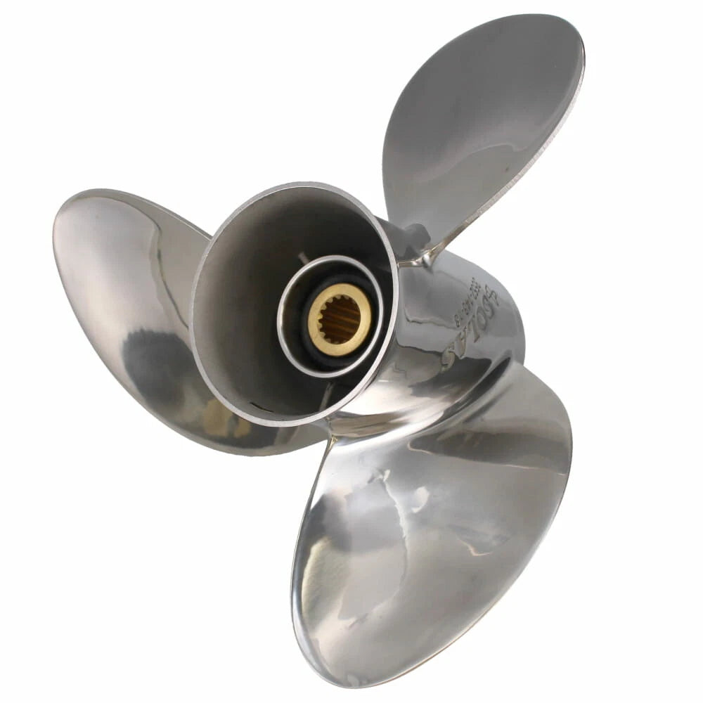Solas Titan 3 Boat Propeller 3552-148-18 | Yamaha Lh 14 3/4 X 18 Inch