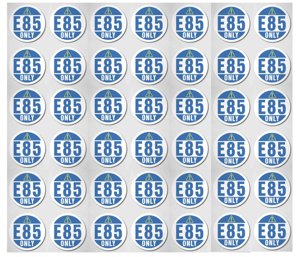 E85 Only Decal – Fuel Warning Sticker