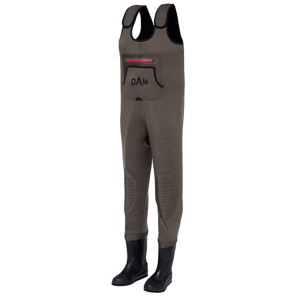 Dam Break Point Neoprene Wader Large Grey by Dam