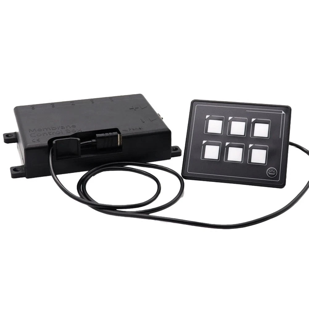 Waterproof 6 Gang Led Switch Panel With Control Box For Vehicle