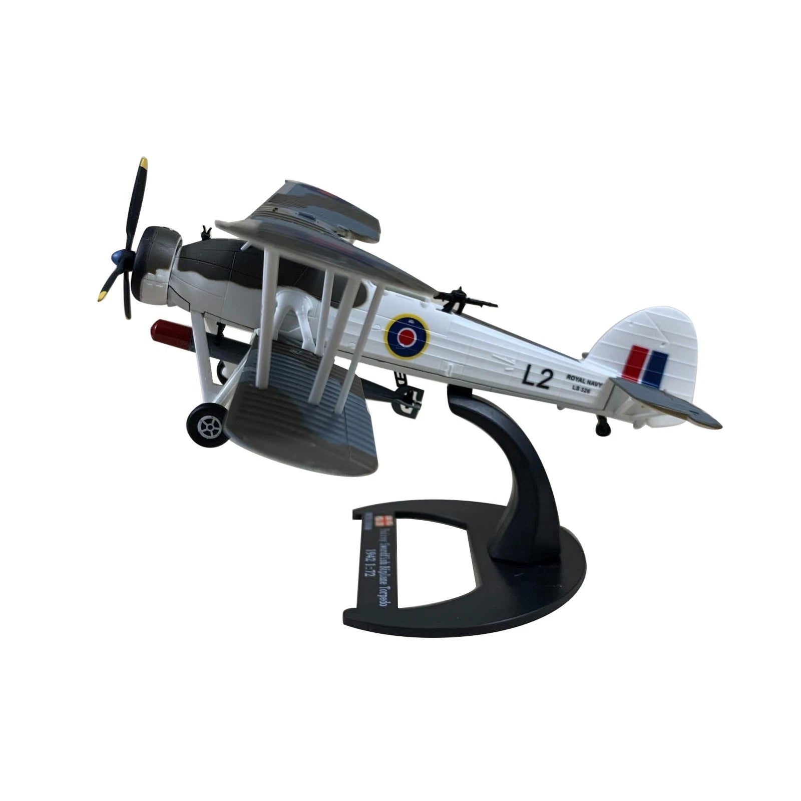 12cm 1/72 Wwii British Navy Fairey Swordfish Aircraft Model Finished