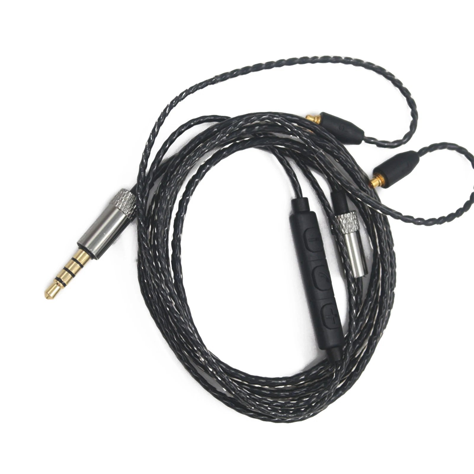 3.5mm Ofc Volume Control Mmcx Audio Cable Cord For Shure