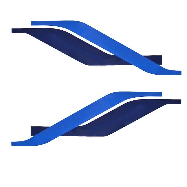 Rinker Boat Graphic Decals Blue Stickers Set of 2 by Rinker