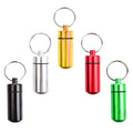 Super Mini Pill Bottle Keychain Emergency Medicine Storage Box Drug