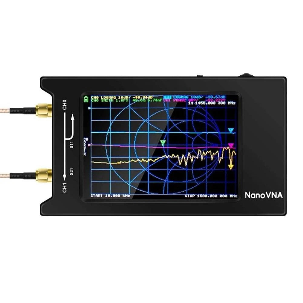 Network Analyzer Nanovna-h4 4" Lcd 50khz~1.5ghz Vna Hf Vhf Uhf Uv