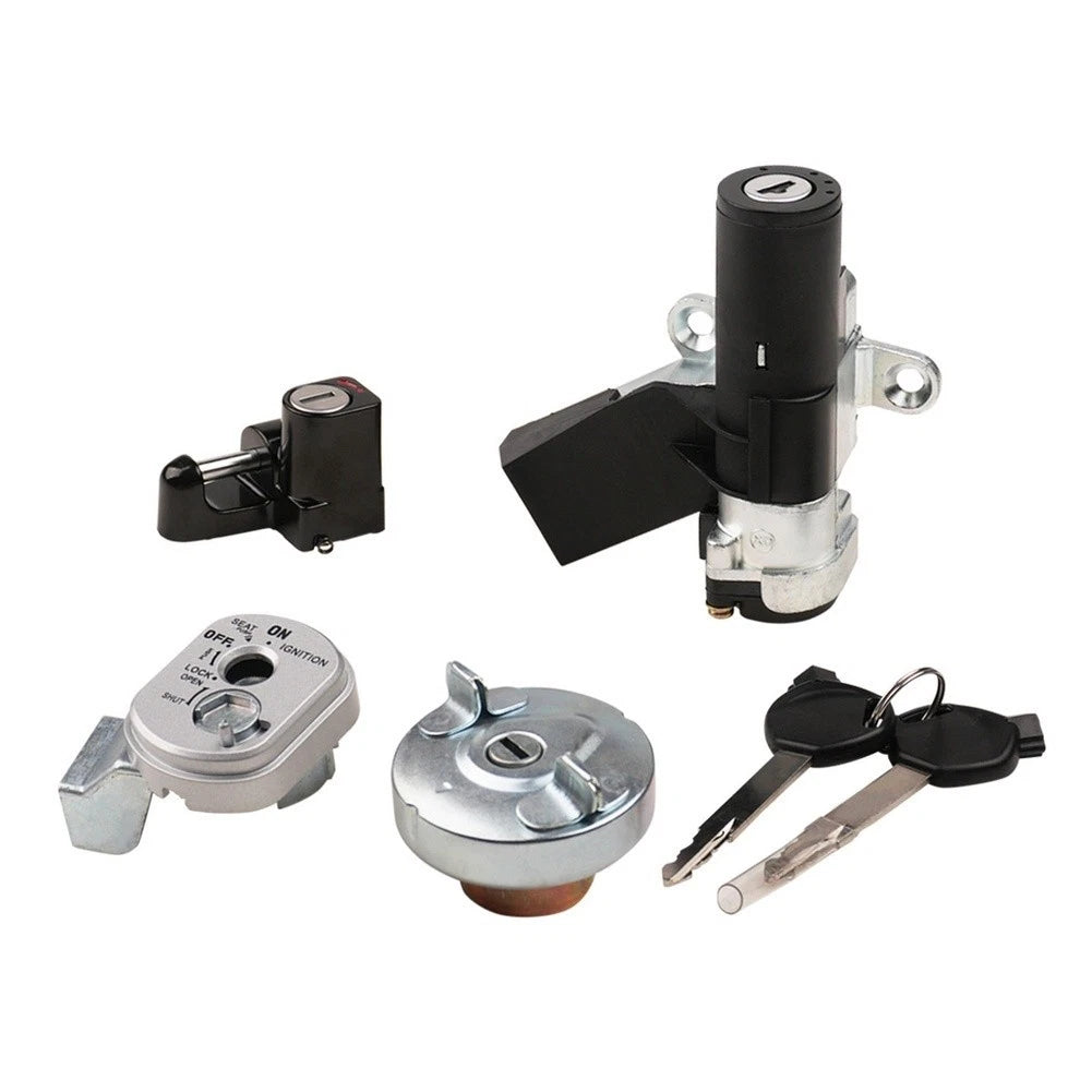 Ignition Switch Fuel Cap Seat Lock Key Kit For Honda For Ruckus