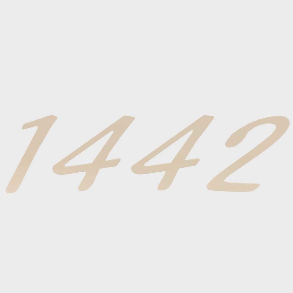 G3 1442 Decal Cream Vinyl 6 1/8 x 1 3/4 Inch by G3