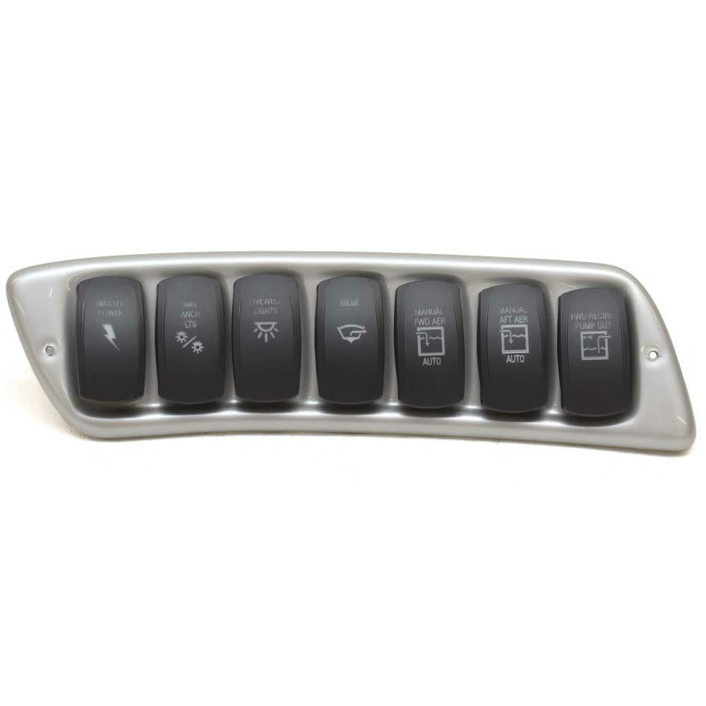 Tracker Boat Rocker Switch Panel Metallic Silver by Tracker