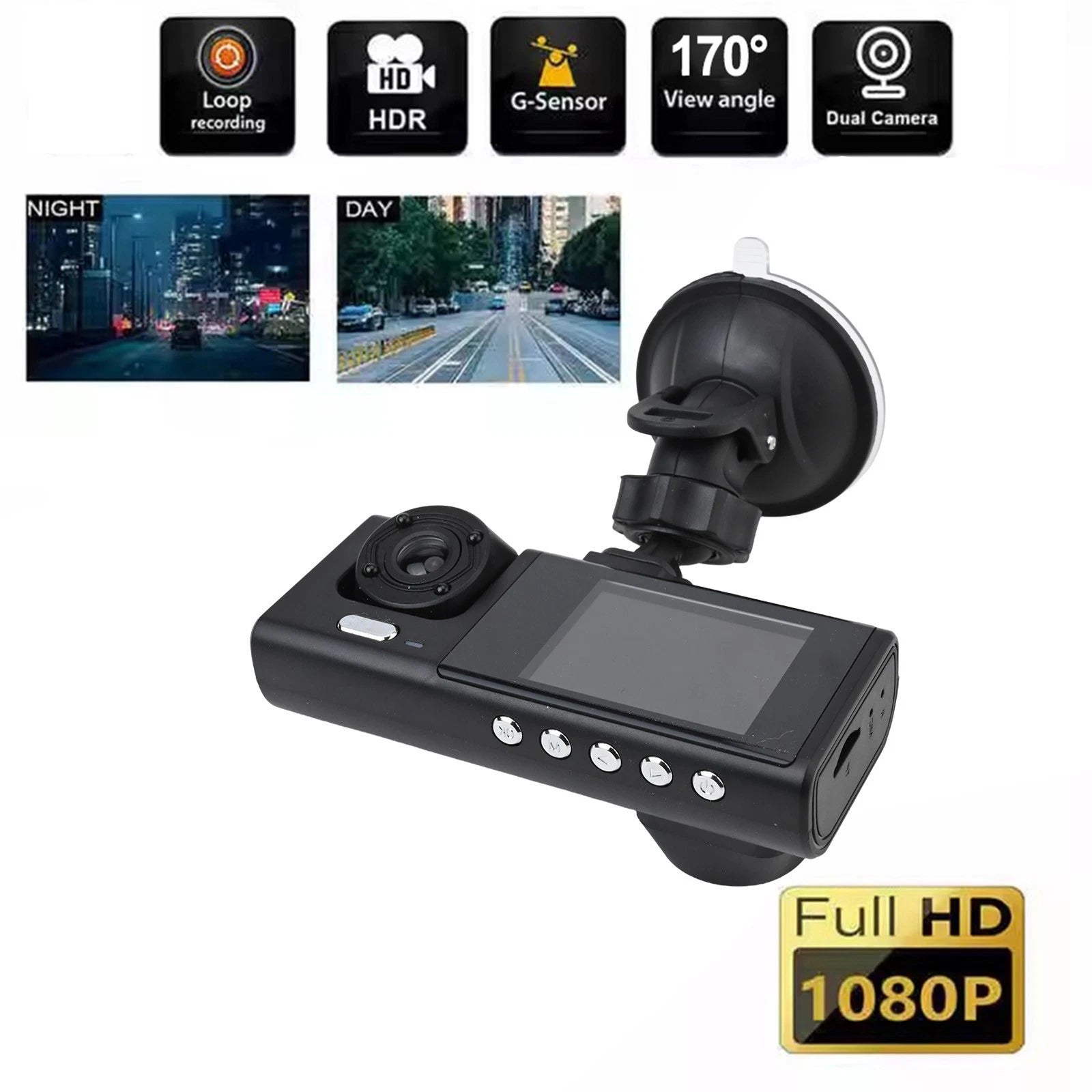 Triple Lens Driving Recorder For Enhanced Safety And Parking