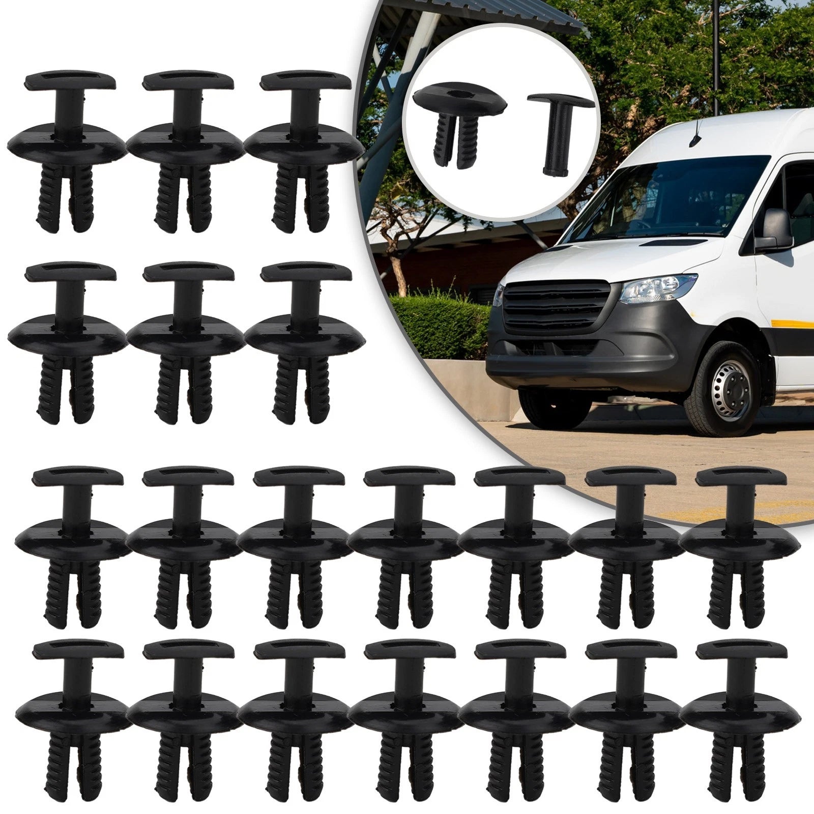 Clips Black Door Trim Clips For Mercedes Lining Trim Plastic Wheel