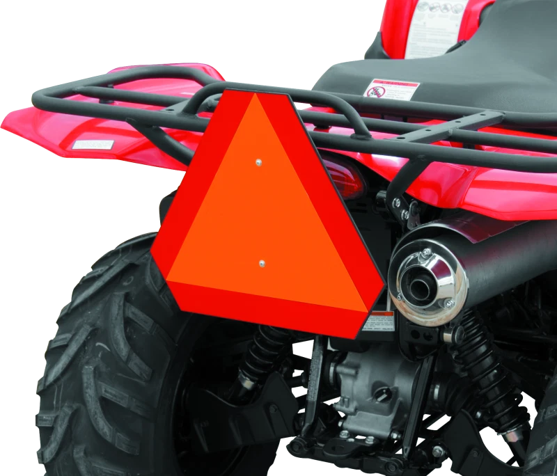Quadboss Atv Safety Emblem - Orange
