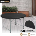 Black[4.5 FT ROUND FOLDING TABLE]Outdoor Camping Portab