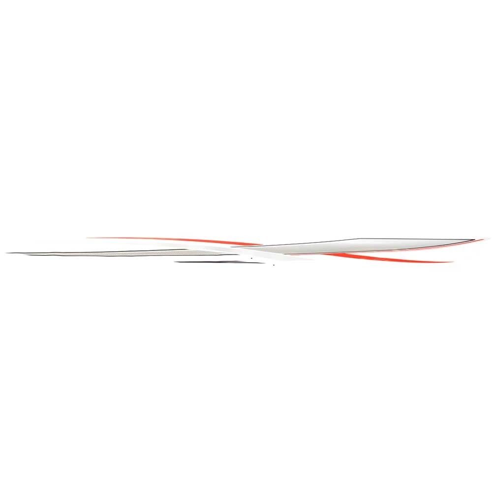 Tracker Boat Graphic Decal 179697 Red Black 114 1/2 x 8 1/4 Inch by Tracker