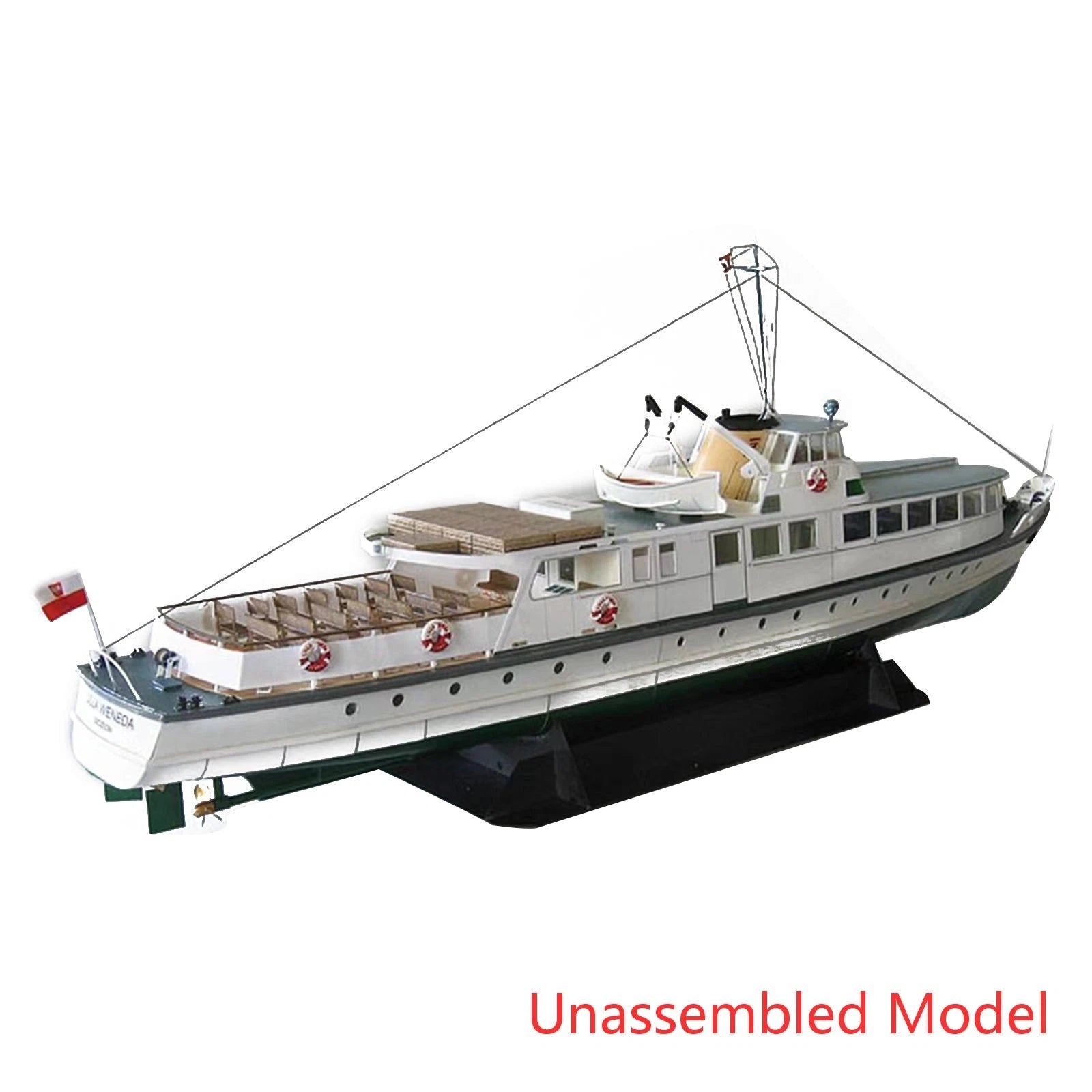 1:100 Coastal Ferry Lilla Weneda Model Handmade Diy Model Night