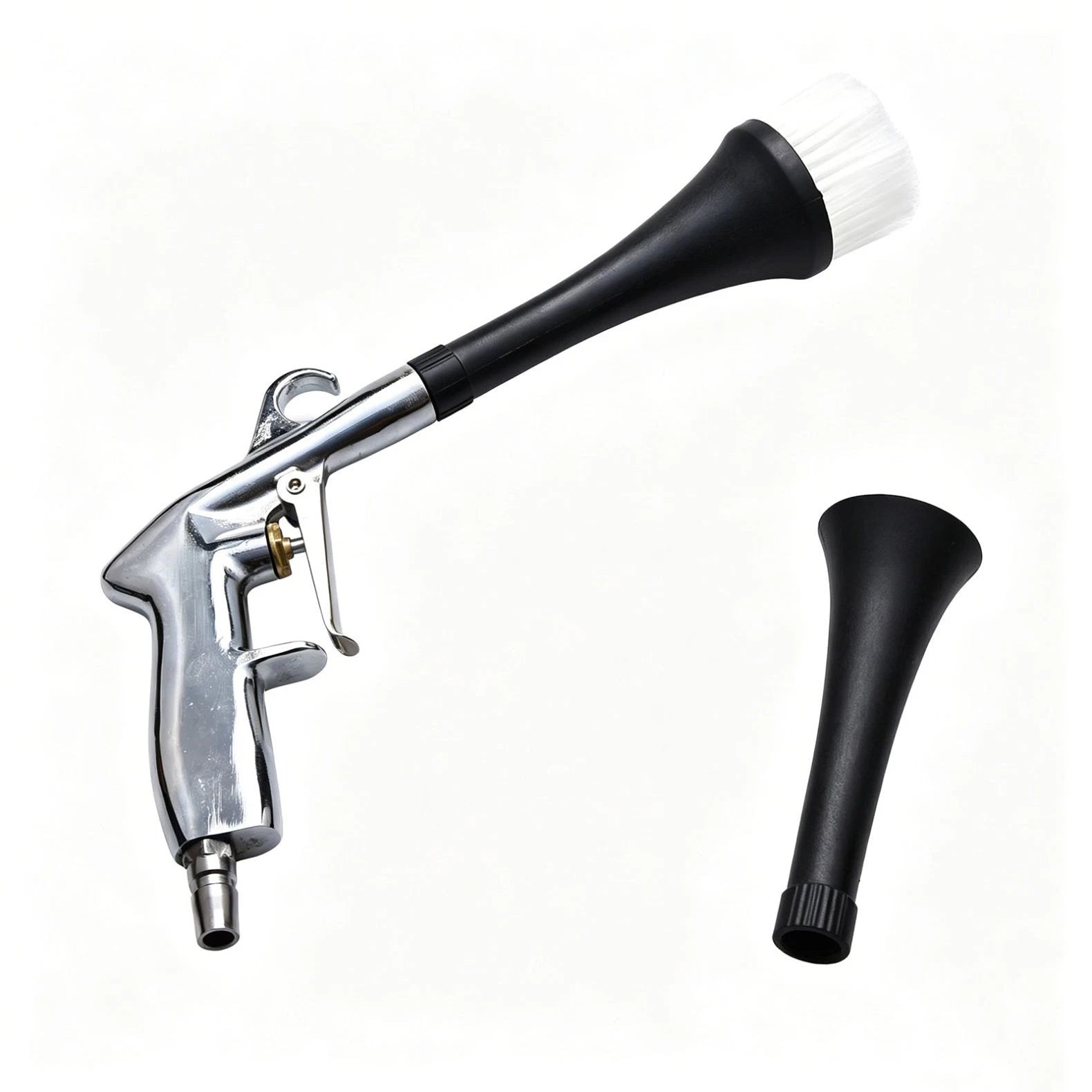 Aluminum Alloy High Pressure Blow Gun With 360° Swivel 2 Nozzle