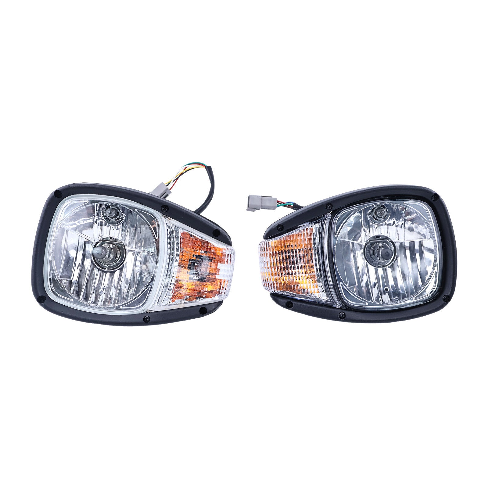 24V Lh & Rh Headlight 195-0189 195-0190 For Caterpillar 259d 262c