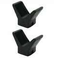 2 Pack 2 Inch Mounting Width Boat Trailer Black Molded Rubber V Bow