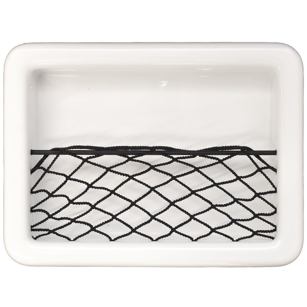 Blue Wave Boat Storage Pocket Panel 24300138 White Plastic w/ Net by Blue Wave