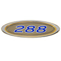 Four Winns Boat Raised Decal 055-2764 Gold Silver Blue by Four Winns