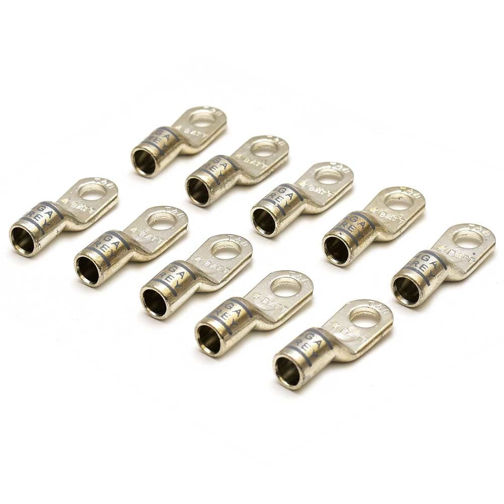 Thomas Betts Boat Battery Cable Lugs 4AWG 1/4 Inch Set of 10 by Thomas Betts