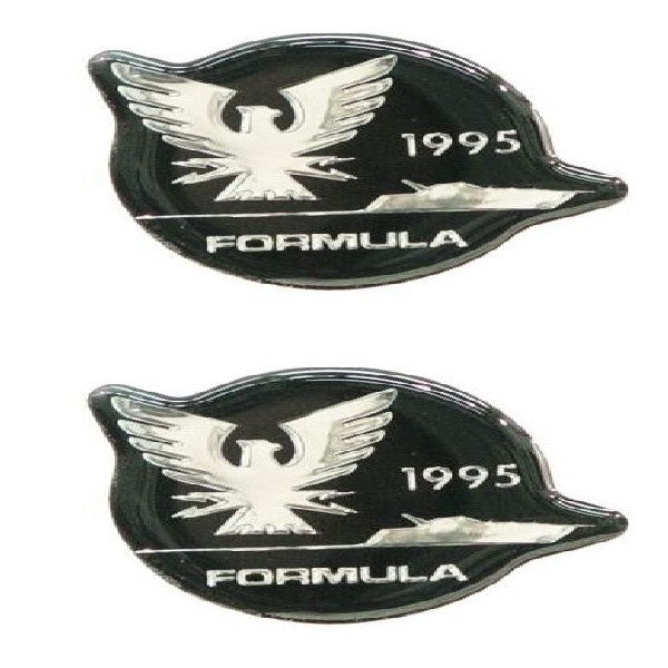 Formula Boat Raised Decals Black Silver by Formula