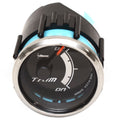 Faria Boat Trim Gauge 2 Inch Black Silver by Faria