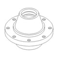 169293c11 New Steering Axle Hub Fits Case-ih Combine Models 1460 1480