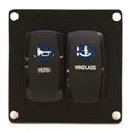 Boat Switch Panel Horn Windlass Black Aluminum by Stingray