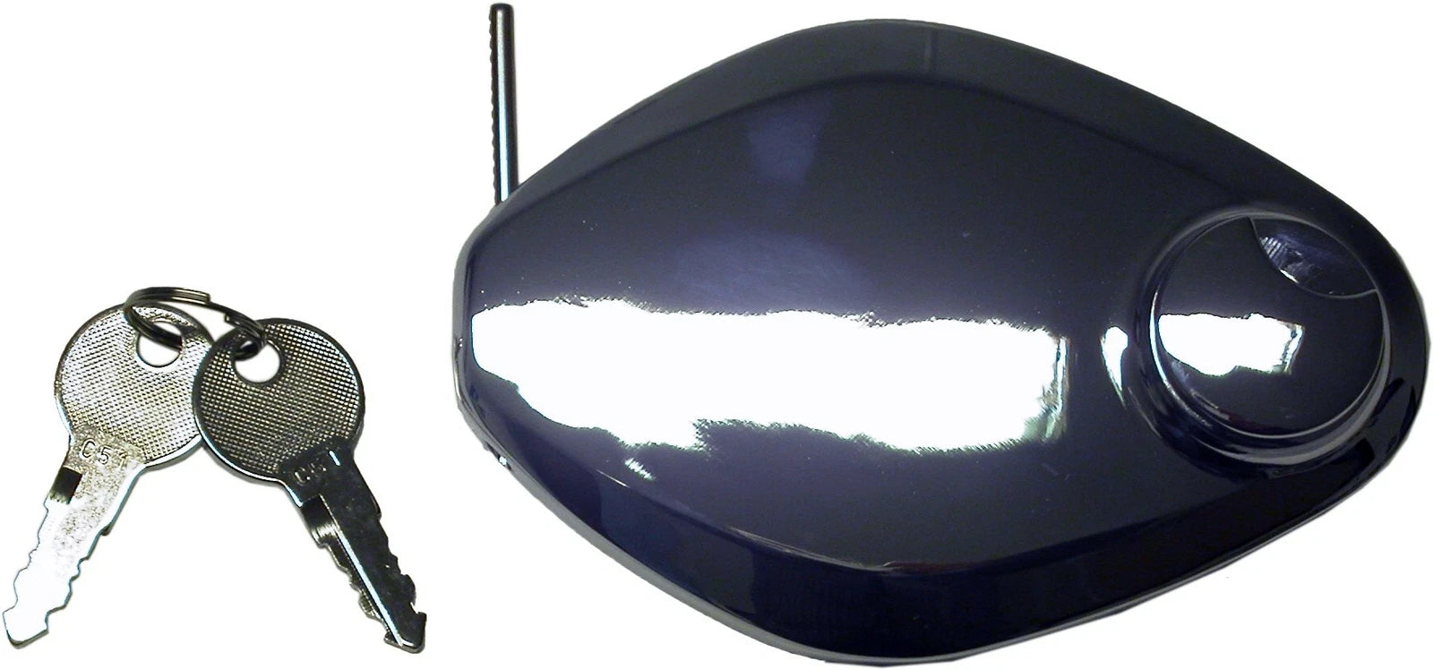 Locking Petrol Fuel Cap For Kawasaki Z 650 1976-81 Chrome