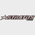 Stratos Boat Raised Emblem Decal Black White Red by Stratos