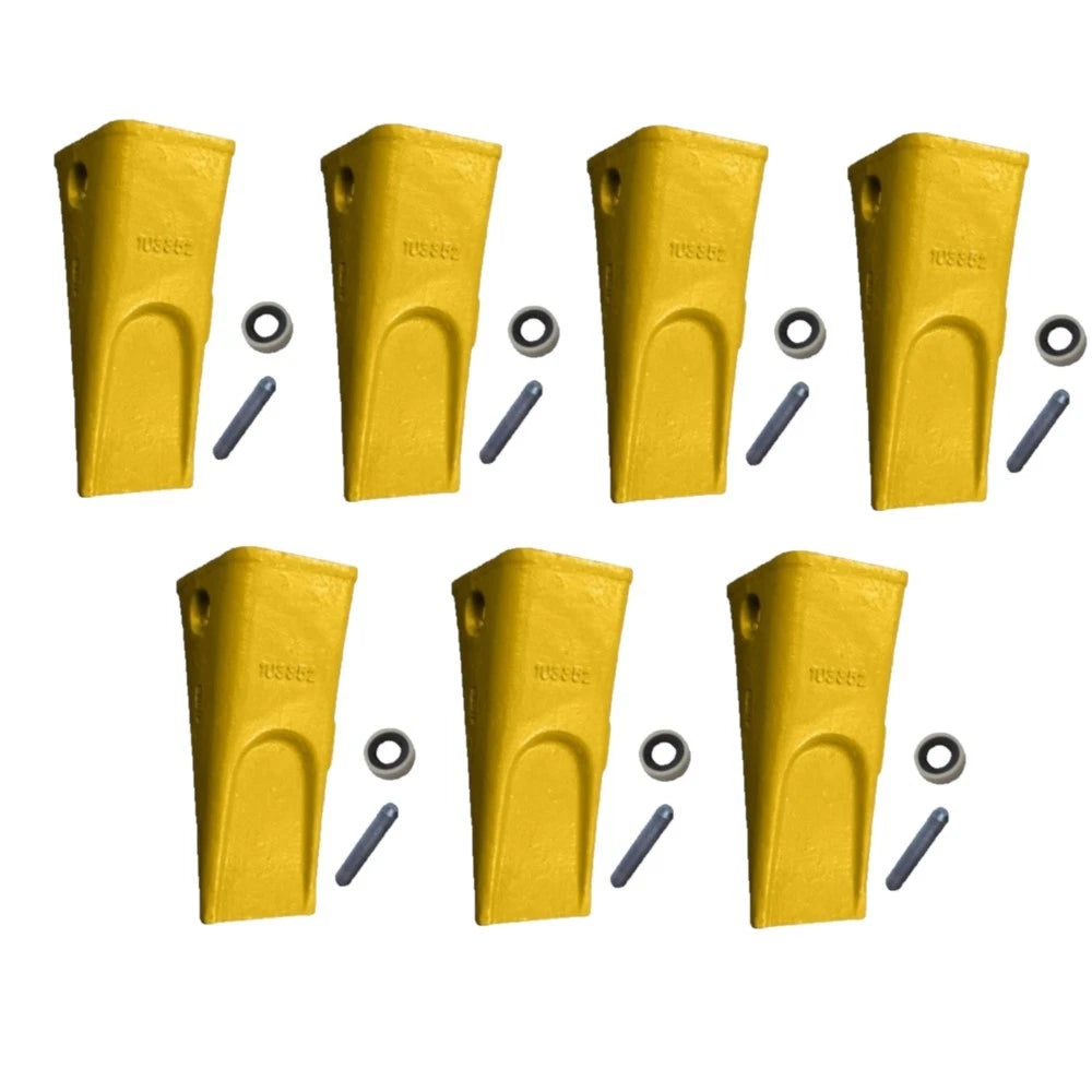 7 Pk Tooth Pin & Retainer Fits Caterpillar 966c 966d 966e 9j2358