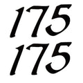Lowe Boat Black Vinyl Decals 2019240 by Lowe