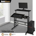 [ROLLING ADJUSTABLE HEIGHT DESK] Laptop Computer Table