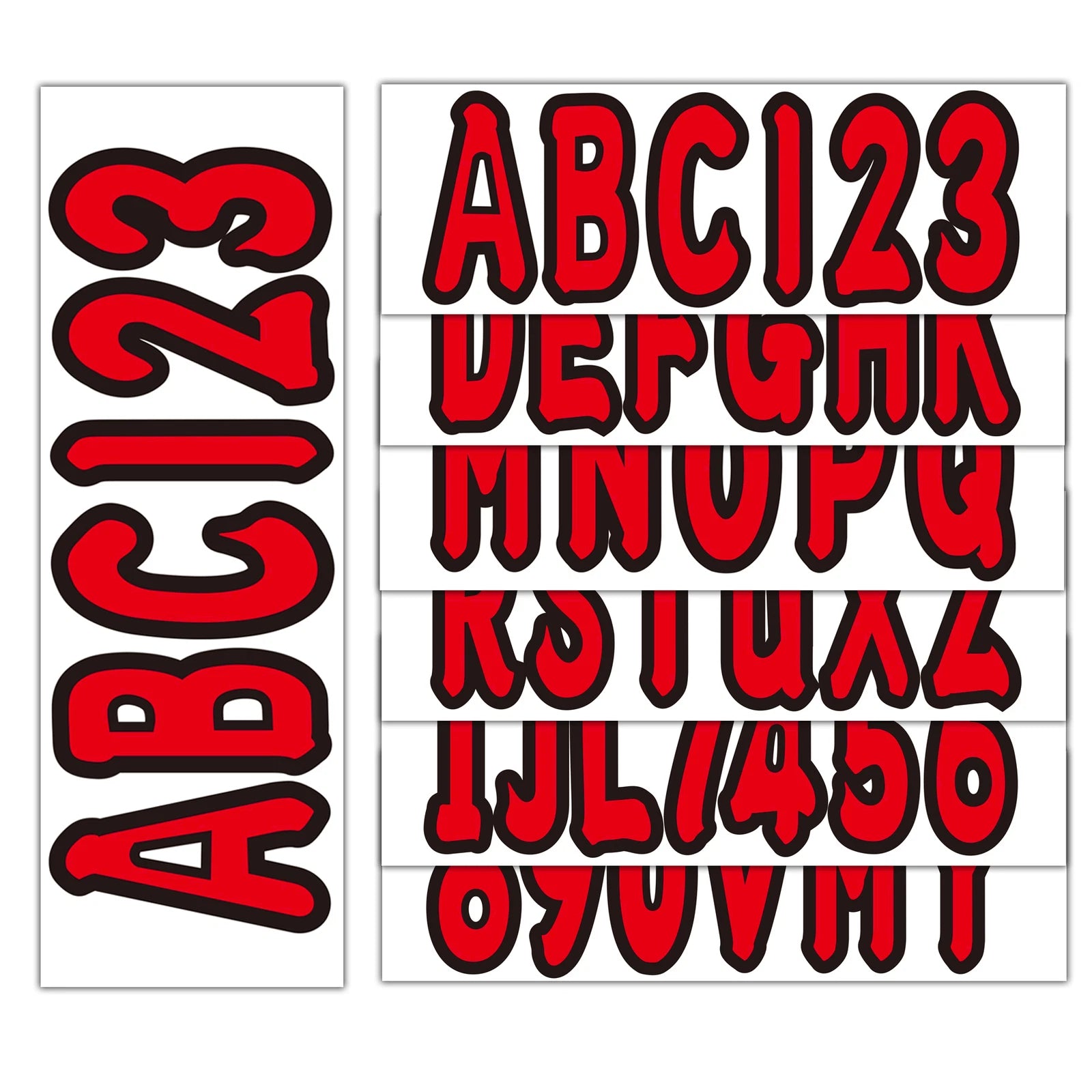 Boat Registration Numbers Decals – Custom A-Z & 0-9