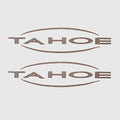 Tahoe Boat Decals Silver Logo Stickers Pair by Tahoe