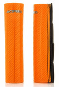 Acerbis Fork Guard Orange With Carbon Look Finish For Offroad Bikes