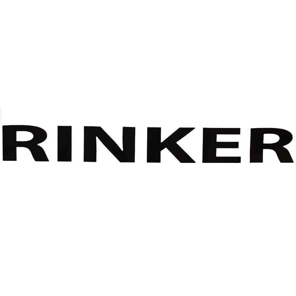 Logo Decal Rinker Boats Black 32 3/4 x 3 7/8 Inch by Rinker