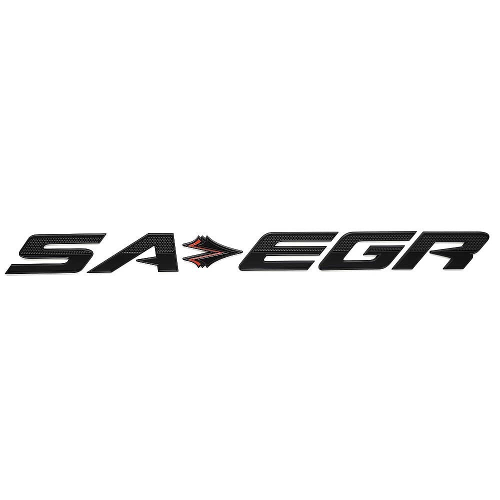 Supra Boat Raised Emblem Decal Black by Supra