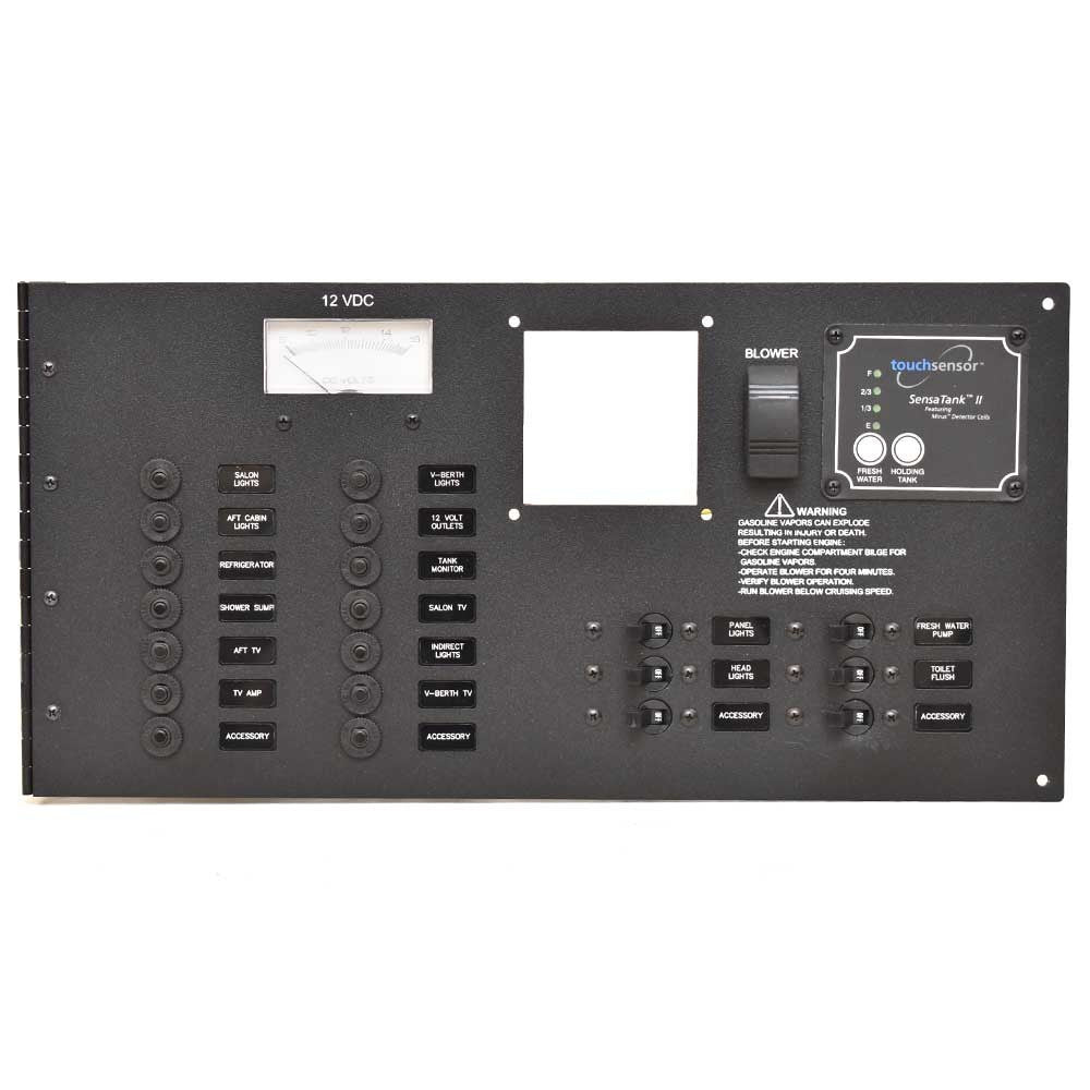 Breaker Switch Panel Rinker Boat Black 12 VDC by Rinker