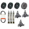 Fits Husqvarna Yth 180 46 Lawn Mower Deck Rebuild Kit Spindles Blades