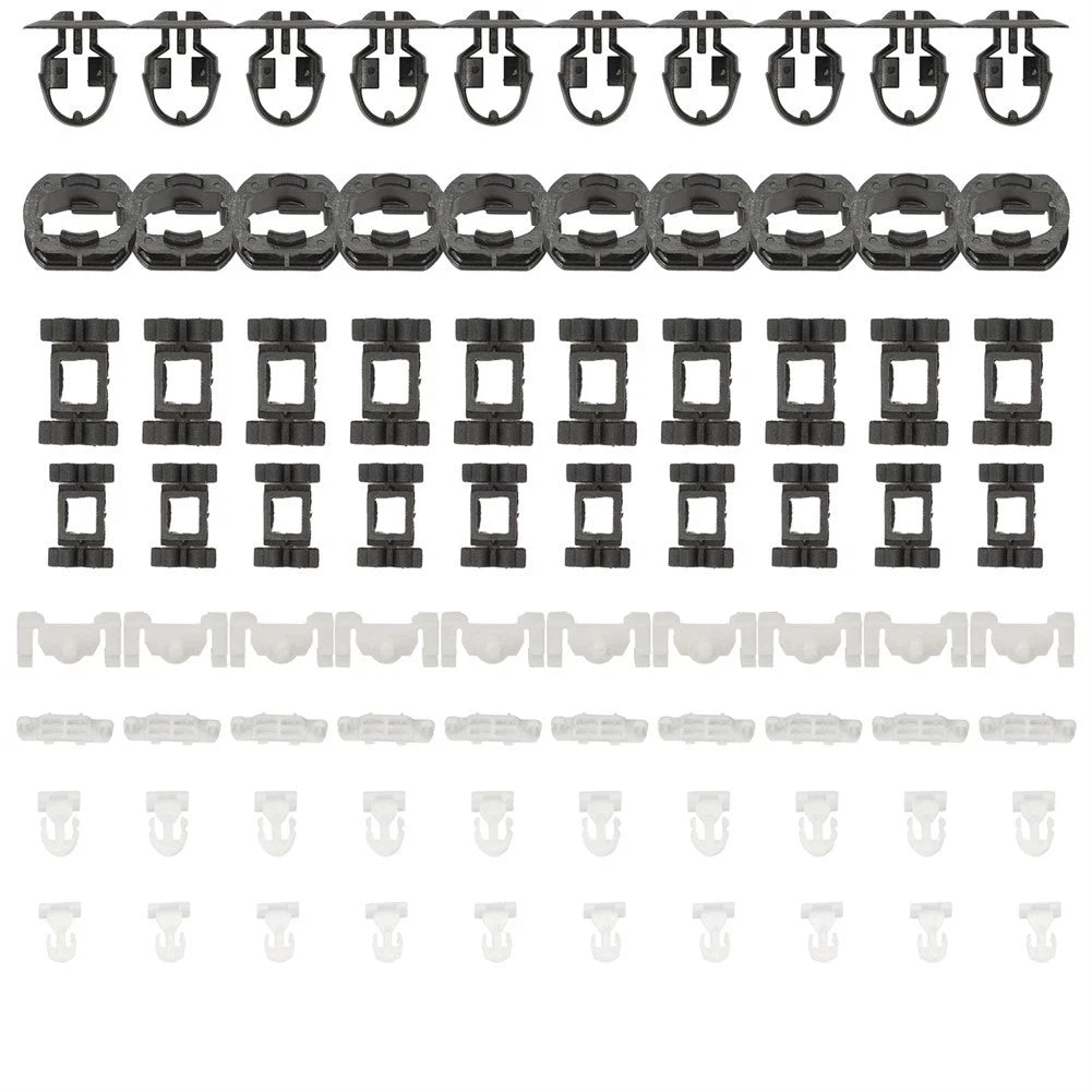Plastic Mounting Clips 80pcs For Mercedes Clk C208 A208 Side Skirts