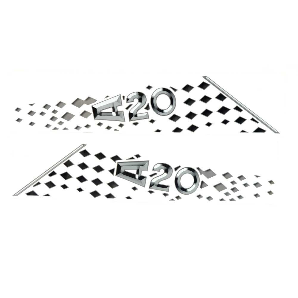Axis Boat Graphic Brand Decal 5974615 | 2011 A20 Black (2 PC Set)Opens