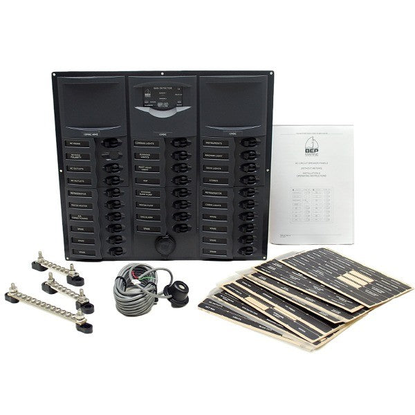 BEP Boat Breaker Switch Panel 120VAC 60Hz Gray by BEP