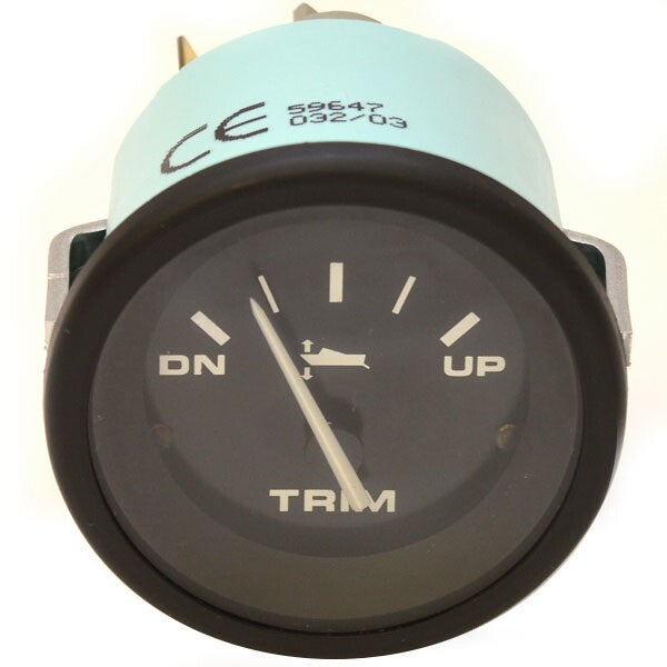 Boat Trim Gauge Teleflex 2 Inch Black Evinrude by Teleflex